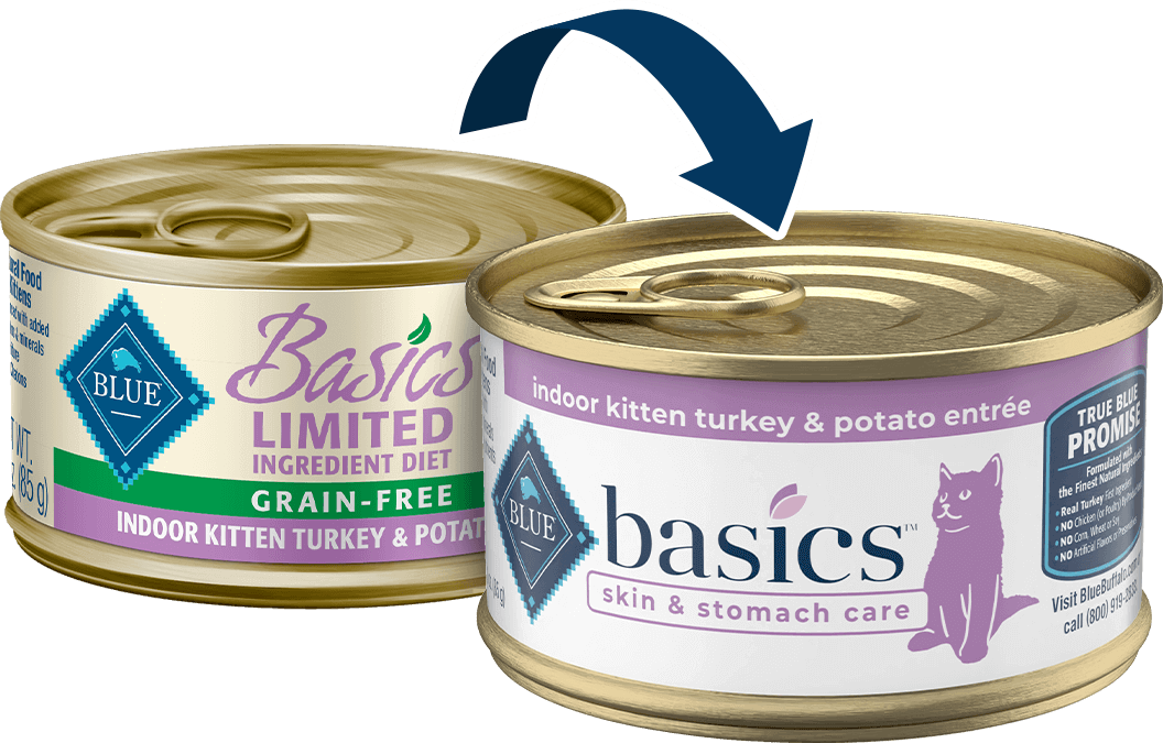 BLUE Buffalo Basics Grain-Free Indoor Turkey And Potato Entrée - Kitten